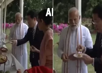 Watch: Japanese PM Fumio Kishida Tastes Gol Gappe, Lassi At Delhi’s Buddha Jayanti Park